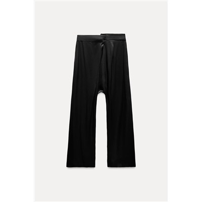 ZW COLLECTION ASYMMETRIC SATIN TROUSERS