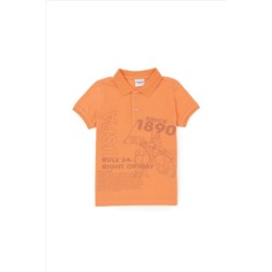 Erkek Çocuk Somon Polo Yaka Tişört