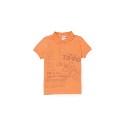 Erkek Çocuk Somon Polo Yaka Tişört