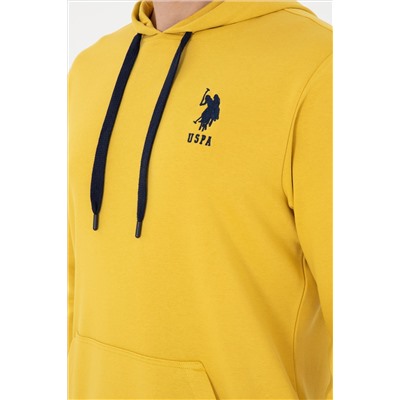 Erkek Sarı Basic Sweatshirt