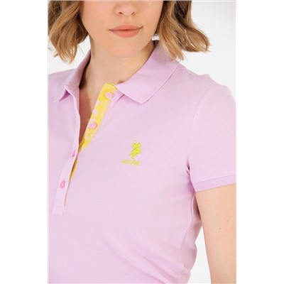 Kadın Manolya Basic Polo Yaka Tişört