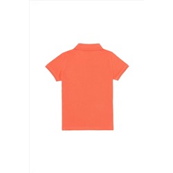 Erkek Çocuk Somon Basic Polo Yaka T-Shirt