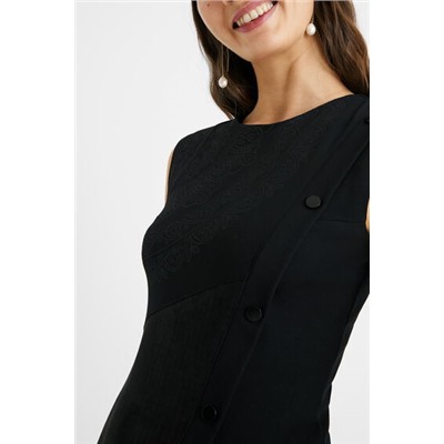 Vestido slim pata de gallo