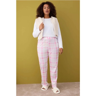 Pembe-Çok Renkli 2'li Paket Örme Pijama Altı TBBAW26IA00003