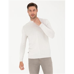 Taş Slim Fit Yarım Balıkçı Yaka Triko Kazak