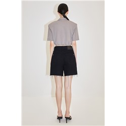 Crop top Gris claro