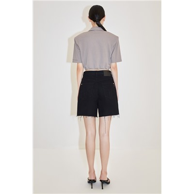 Crop top Gris claro