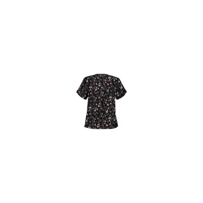 UA Stand Tall Black Print Scrub Top