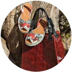 AVARCA MENORQUINA · 4393 · rojo+PELLE-1200 СОСО (770) БОРДОВЫЙ АКЦИЯ