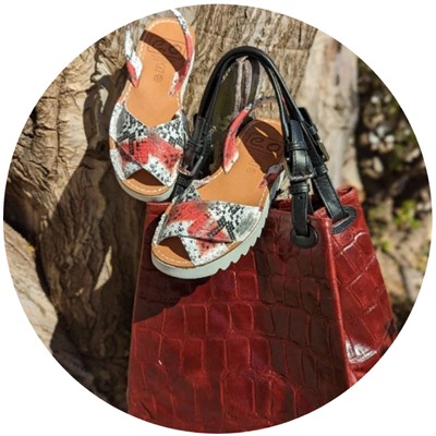 AVARCA MENORQUINA · 4393 · rojo+PELLE-1200 СОСО (770) БОРДОВЫЙ АКЦИЯ