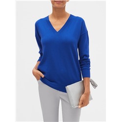 Premium Luxe Washable V-Neck Sweater