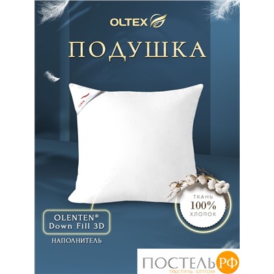 ОТ ОЛС-77-1-1 68*68 лебяжий пух сатин белый Подушка OL-Tex Сатин (Белый)