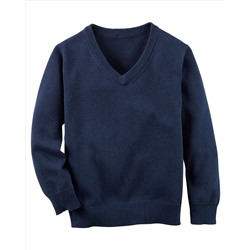 Long-Sleeve V-Neck Sweater