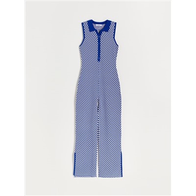 Jumpsuit aus Jacquard mit hohem EcoVero™-Anteil
