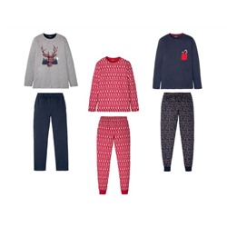 LIVERGY® Pyjama Herren, mit Eingrifftaschen, Gummizug