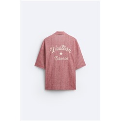 CAMISA JACQUARD BORDADO