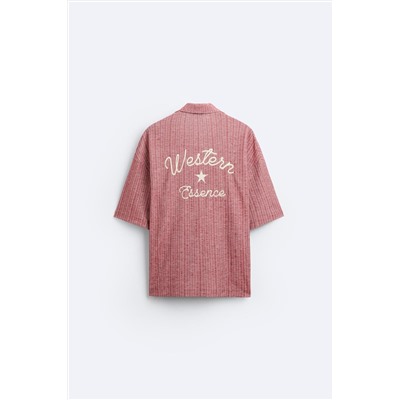 CAMISA JACQUARD BORDADO
