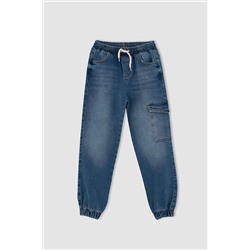 Defacto Erkek Çocuk Jogger Kargo Cepli Jean Pantolon Y9684A622WN