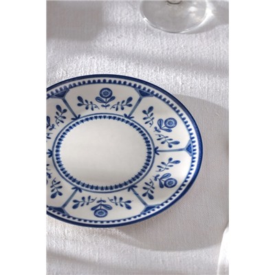Reve Bleu Celeste Pasta Tabağı - Mavi/Beyaz - 19 cm