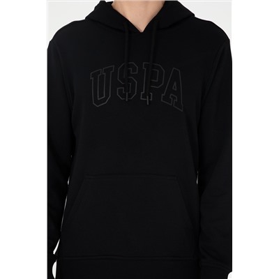 Erkek Siyah Basic Sweatshirt