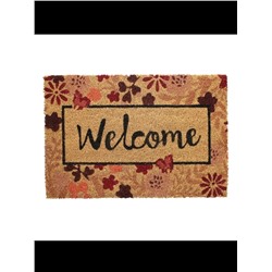 Spar-Set 2x Kokosmatte "Welcome", 60 x 40 cm in bunt