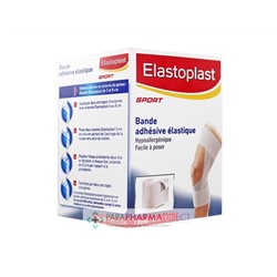 Elastoplast Sport Bande Adhésive Élastique Blanche 40 x 8cm x 2.5mLot  × 40