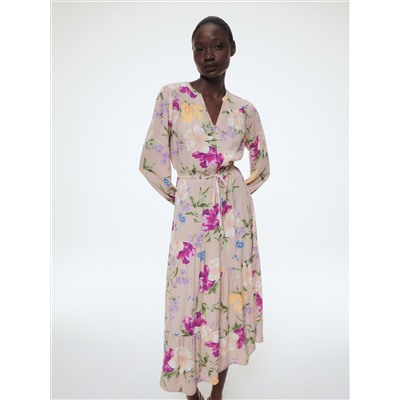 Gemustertes Kleid aus Viskose