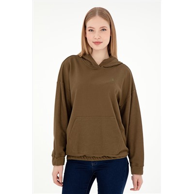 Kadın Haki Sweatshirt