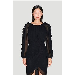 Vestido recto Negro