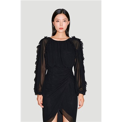 Vestido recto Negro