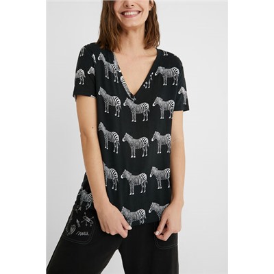 Camiseta manga corta zebras