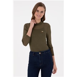 Kadın Haki Sweatshirt