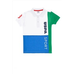 U.S. Polo Assn., Erkek Çocuk Beyaz Polo Yaka Tişört