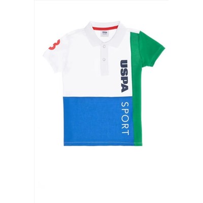 U.S. Polo Assn., Erkek Çocuk Beyaz Polo Yaka Tişört