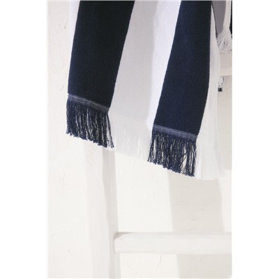 Toalla- pareo 100% algodón print navy