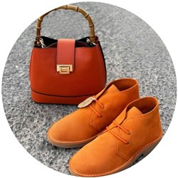 AB.Z. SAFARY mandarina+Ab.Zapatos PELLE Bambu (630) naranja АКЦИЯ
