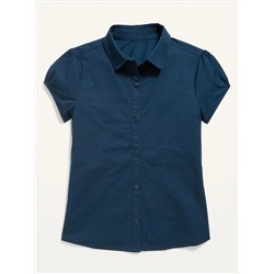 School Uniform Short-Sleeve Shirt for Girls