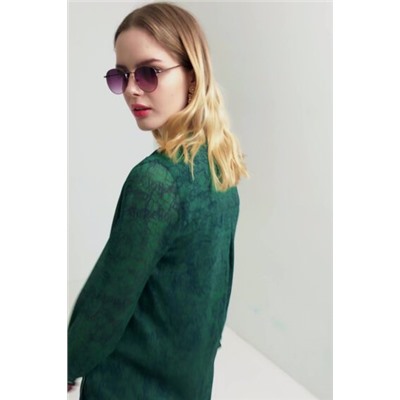 Doble blusa cruzada delantera