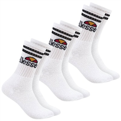ellesse Vulloni Unisex Socken 3 Paar weiß SBSA3955-WHITE