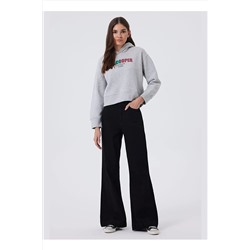 Lee Cooper Yüksek Bel Boru Paça Straight Siyah Kadın Denim Pantolon 241 LCF 121020 SANDY ROSADA BLAC 5003068998