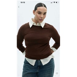 Женский базовый простой удобный в носке вязаный свитер  🖤  MANG*O  ОРИГИНАЛ!