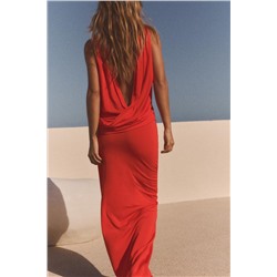 LONG OPEN BACK DRESS