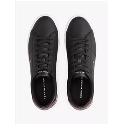 Low Cut Logo Leather Mix Sneaker