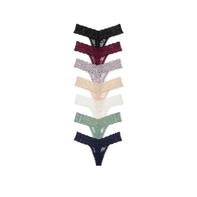 VICTORIA'S SECRET 5-Pack или 7-Pack Lace Thong Panties