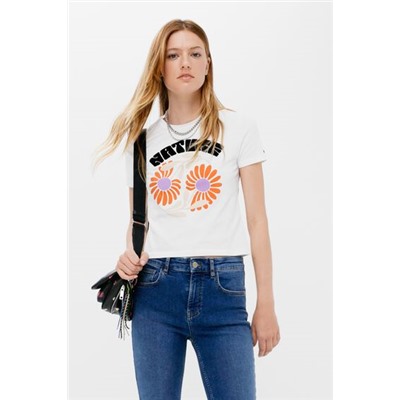 Camiseta "Save Nature" flores
