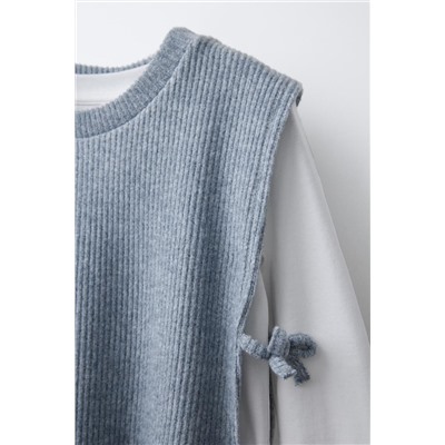 KNITTED VEST T-SHIRT