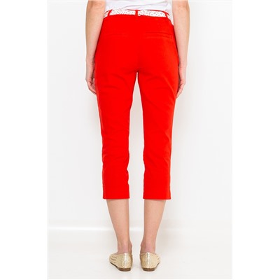 Pantalón recto Rojo