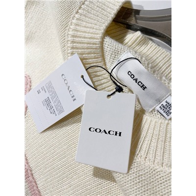 Женский свитер с милым динозавром  COAC*H ОРИГИНАЛ!