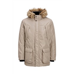 Chaqueta con capucha Beige