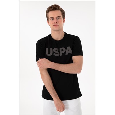 Erkek Regular Fit Bisiklet Yaka Siyah Basic Tişört